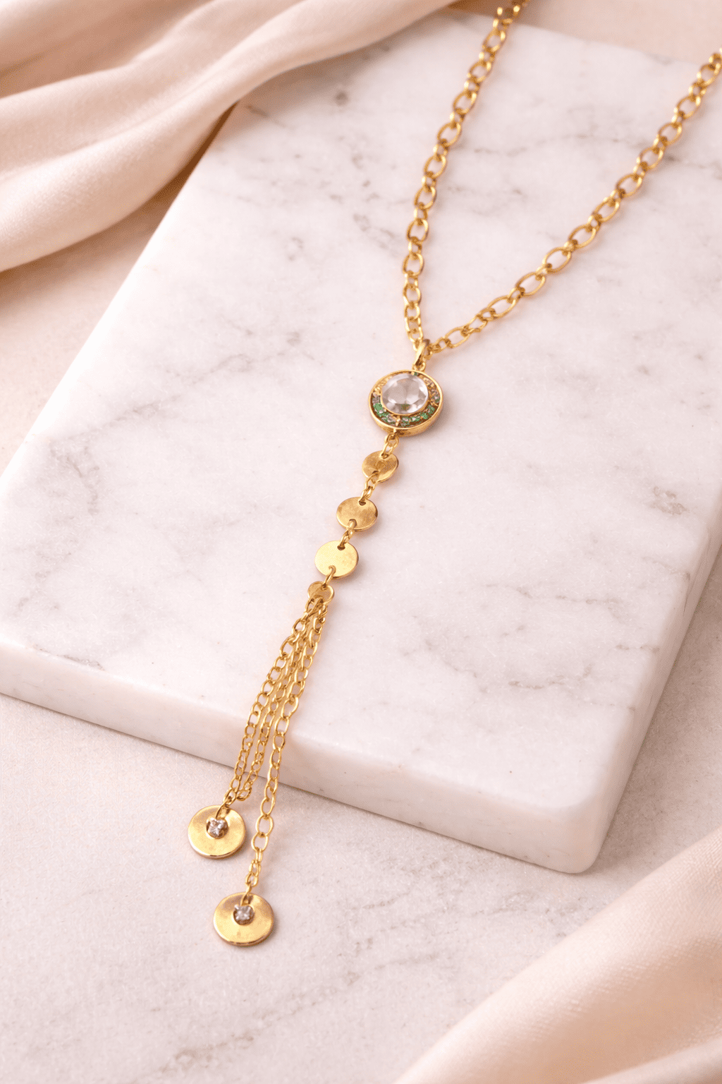 Opal Y-Necklace